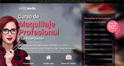 Desktop Screenshot of curso-maquillaje.es