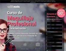 Tablet Screenshot of curso-maquillaje.es